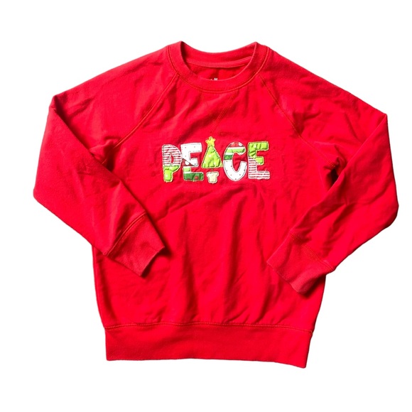 Primary Other - Kids Primary Peace appliqué Christmas holiday sweatshirt size 6-7